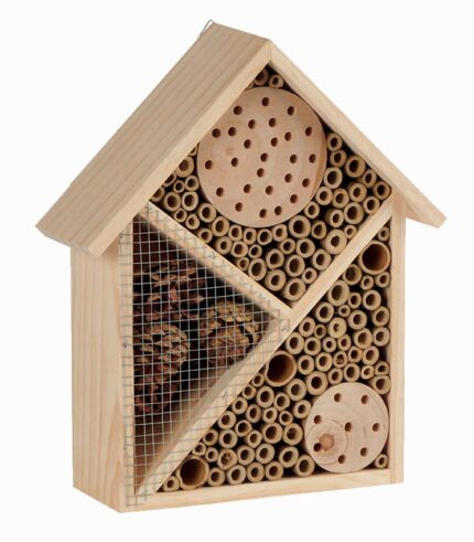Maison à insectes bois naturel