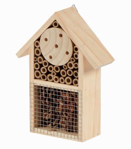 Maison à insectes bois naturel