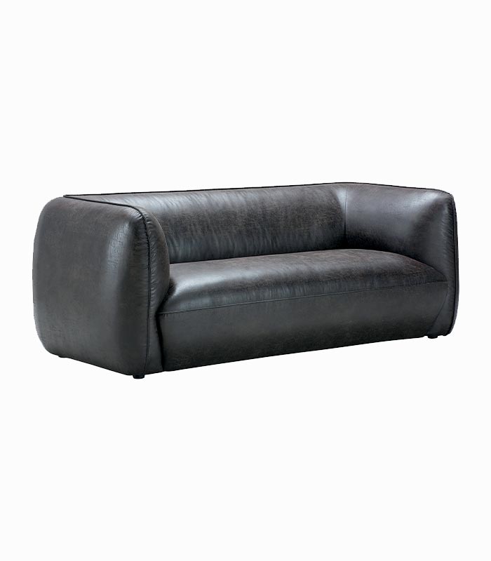 Canapé WALNEY havane foncé L 210 cm