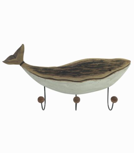 Patère baleine en bois