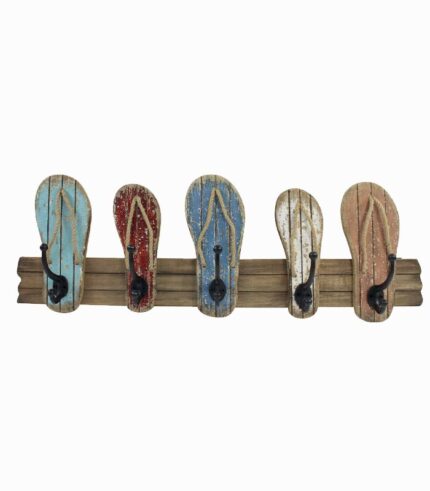 Patère 5 tongs en bois