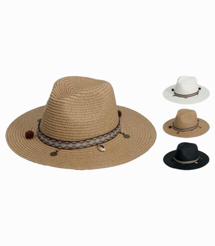 Chapeau d'été bord plat