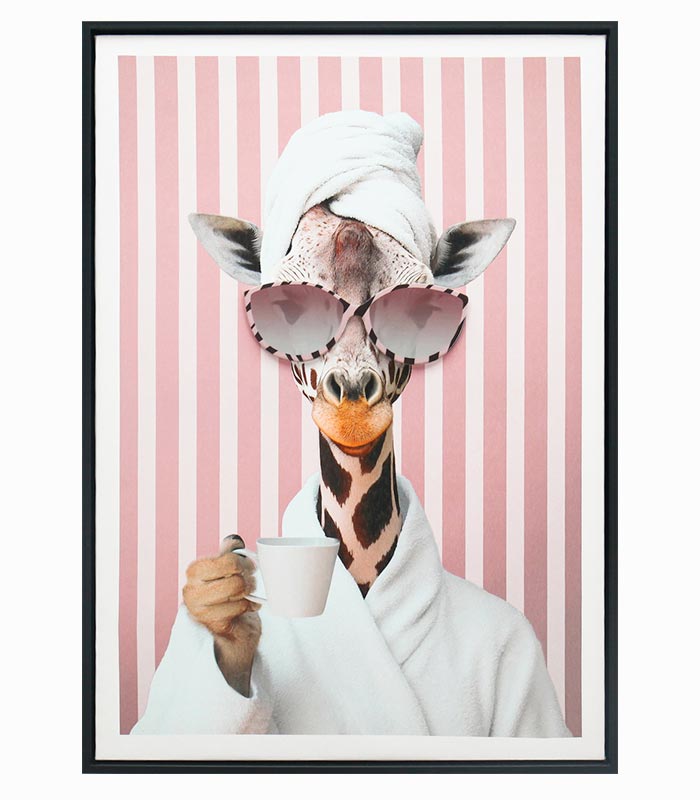 Tableau toile GIRAFE CAFÉ Tableau toile GIRAFE CAFÉ