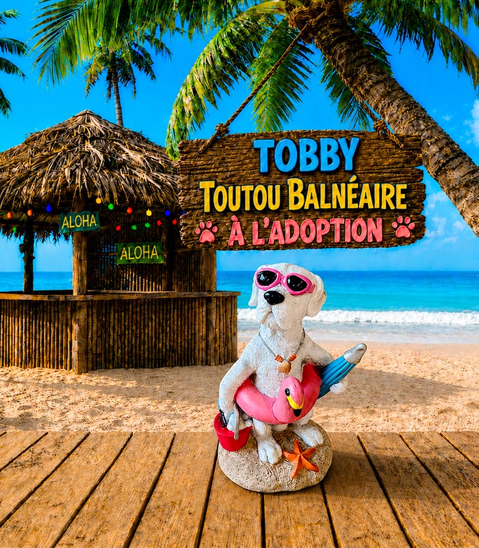 Tobby le chien de plage Tobby le chien de plage