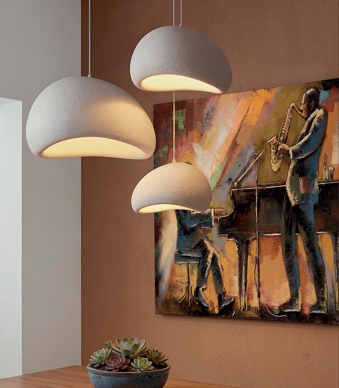 Suspension blanche SANTORIN