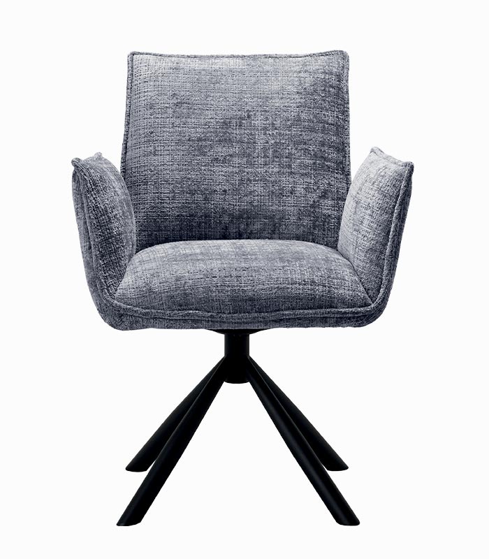 Fauteuil tournant GODNEY gris bleu
