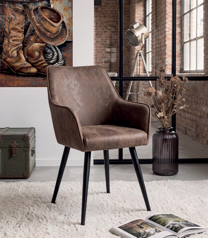Fauteuil KANSAS havane