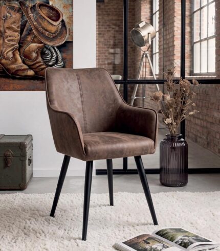 Fauteuil KANSAS havane