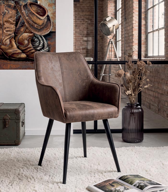 Fauteuil KANSAS havane