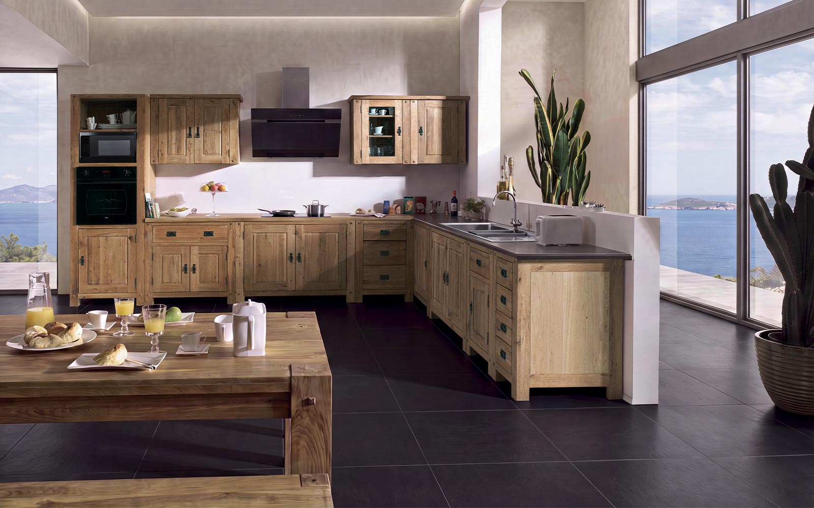 Cuisine en bois massif NORWAY