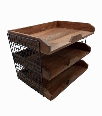 Rangement de bureau 3 niveaux