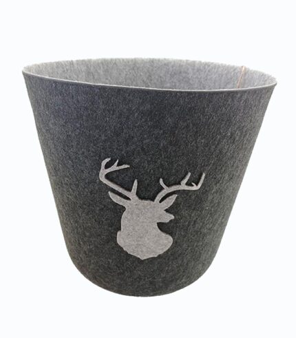 Corbeille à papier motif tête de cerf