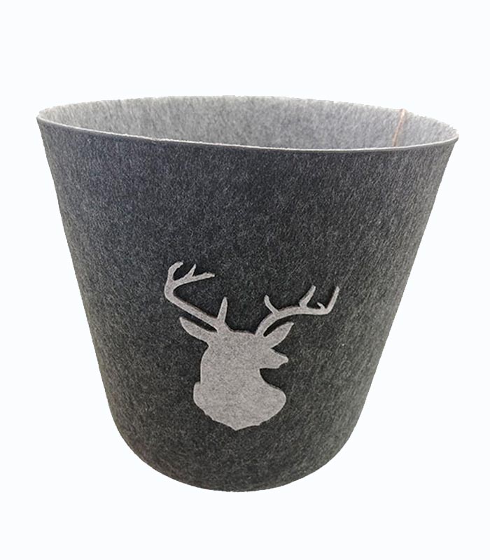 Corbeille à papier motif tête de cerf Corbeille à papier motif tête de cerf