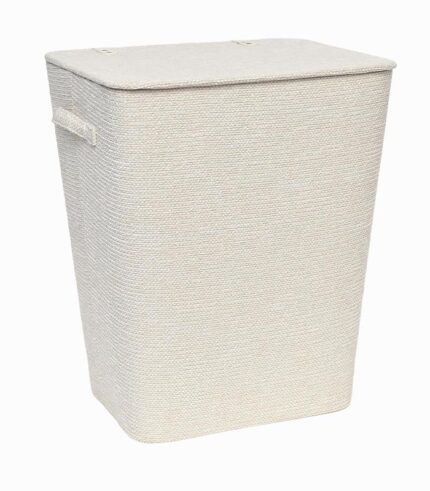 Panier à linge blanc