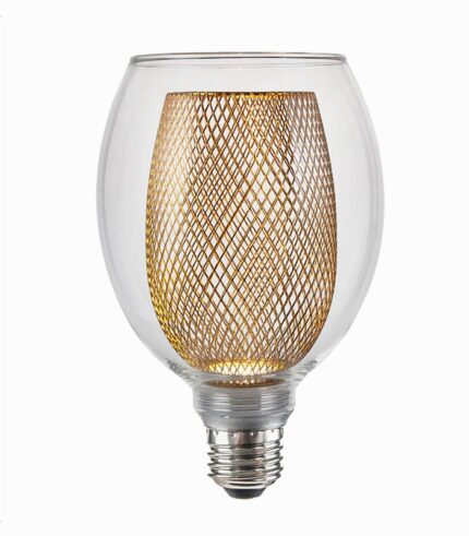 Ampoule LED double verre ambré