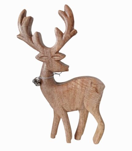 Cerf en bois de manguier