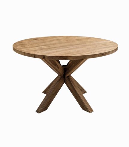 Table ronde 120 cm en teck recyclé UROS