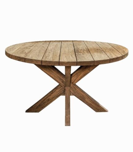 Table ronde 150 cm en teck recyclé UROS
