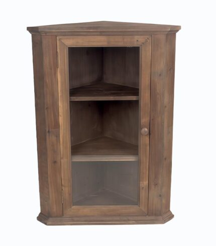 Vitrine murale angle sapin ANTIGO